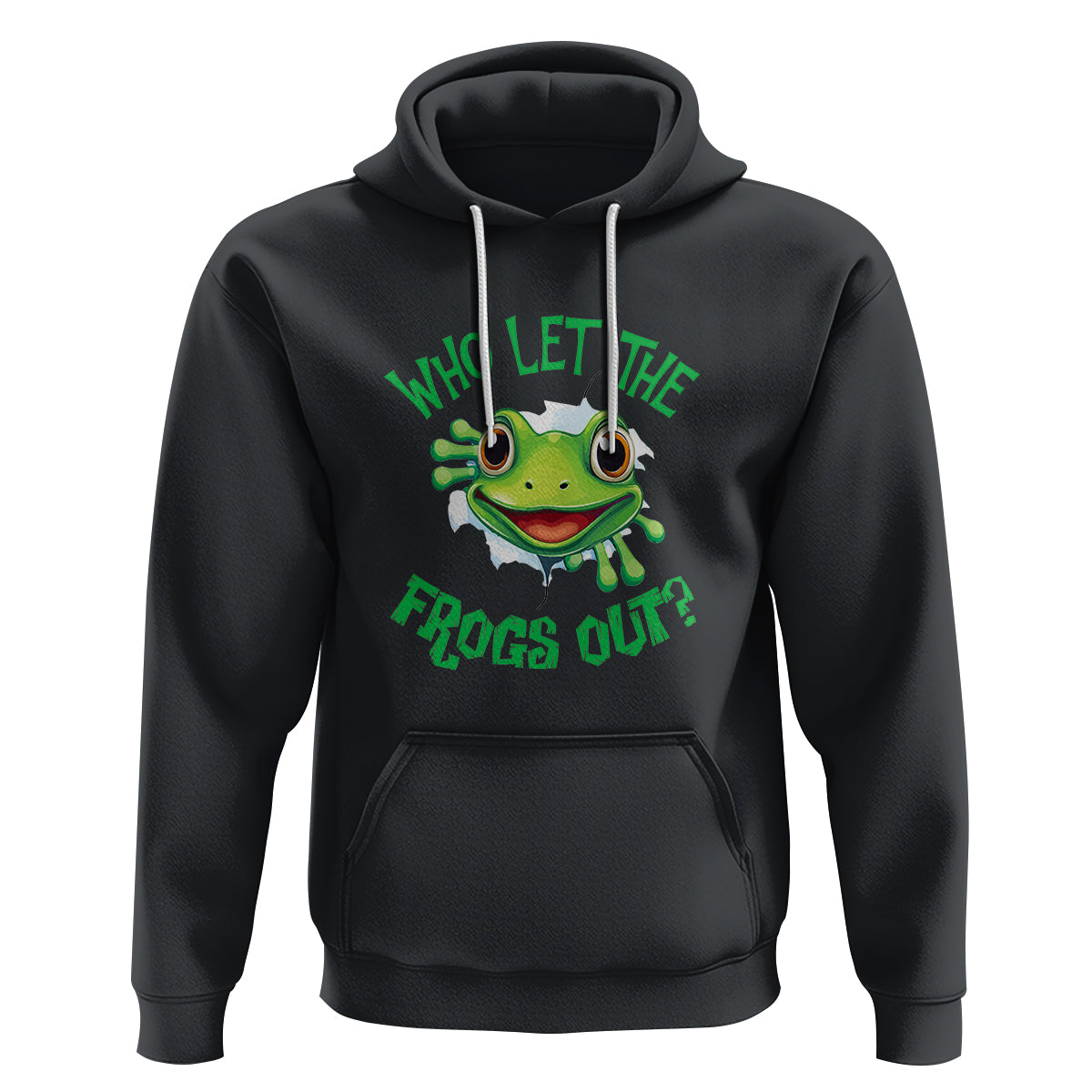 Passover Hoodie Who Let The Frogs Out Funny Jewish - Wonder Print Shop