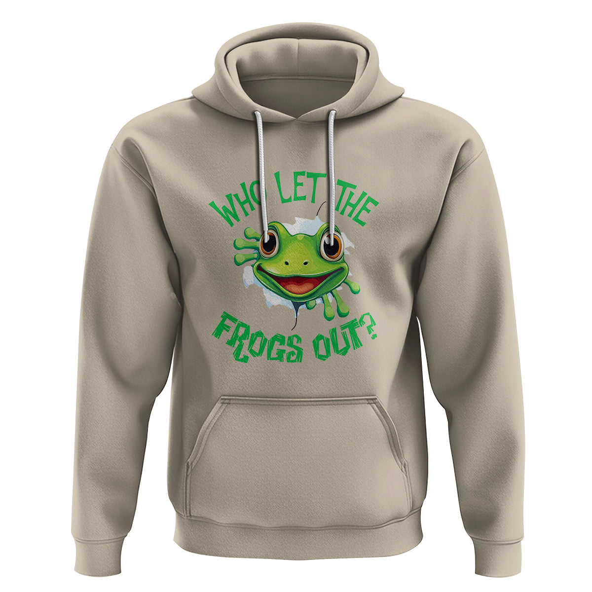 Passover Hoodie Who Let The Frogs Out Funny Jewish - Wonder Print Shop