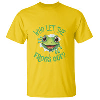 Passover T Shirt Who Let The Frogs Out Funny Jewish - Wonder Print Shop