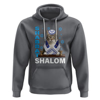Passover Cat Lover Hoodie Shabbat Shalom Cute Jewish Cat - Wonder Print Shop
