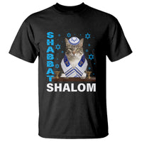Passover Cat Lover T Shirt Shabbat Shalom Cute Jewish Cat - Wonder Print Shop