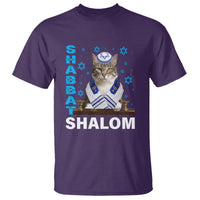 Passover Cat Lover T Shirt Shabbat Shalom Cute Jewish Cat - Wonder Print Shop