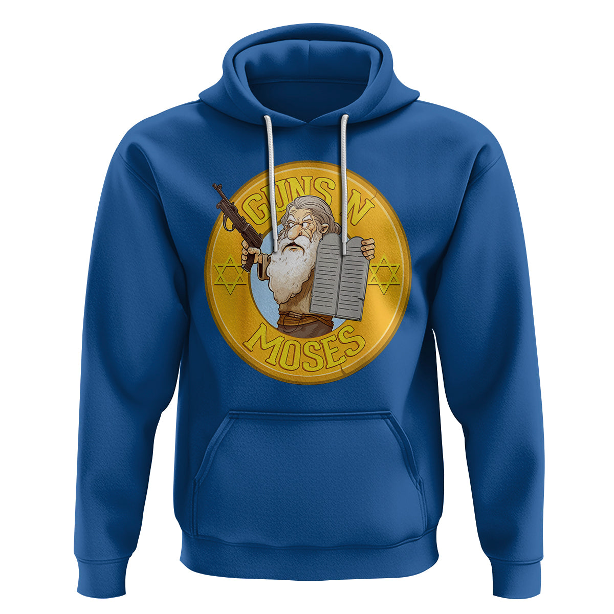 Funny Passover Guns N Moses Jewish Hoodie - Wonder Print Shop