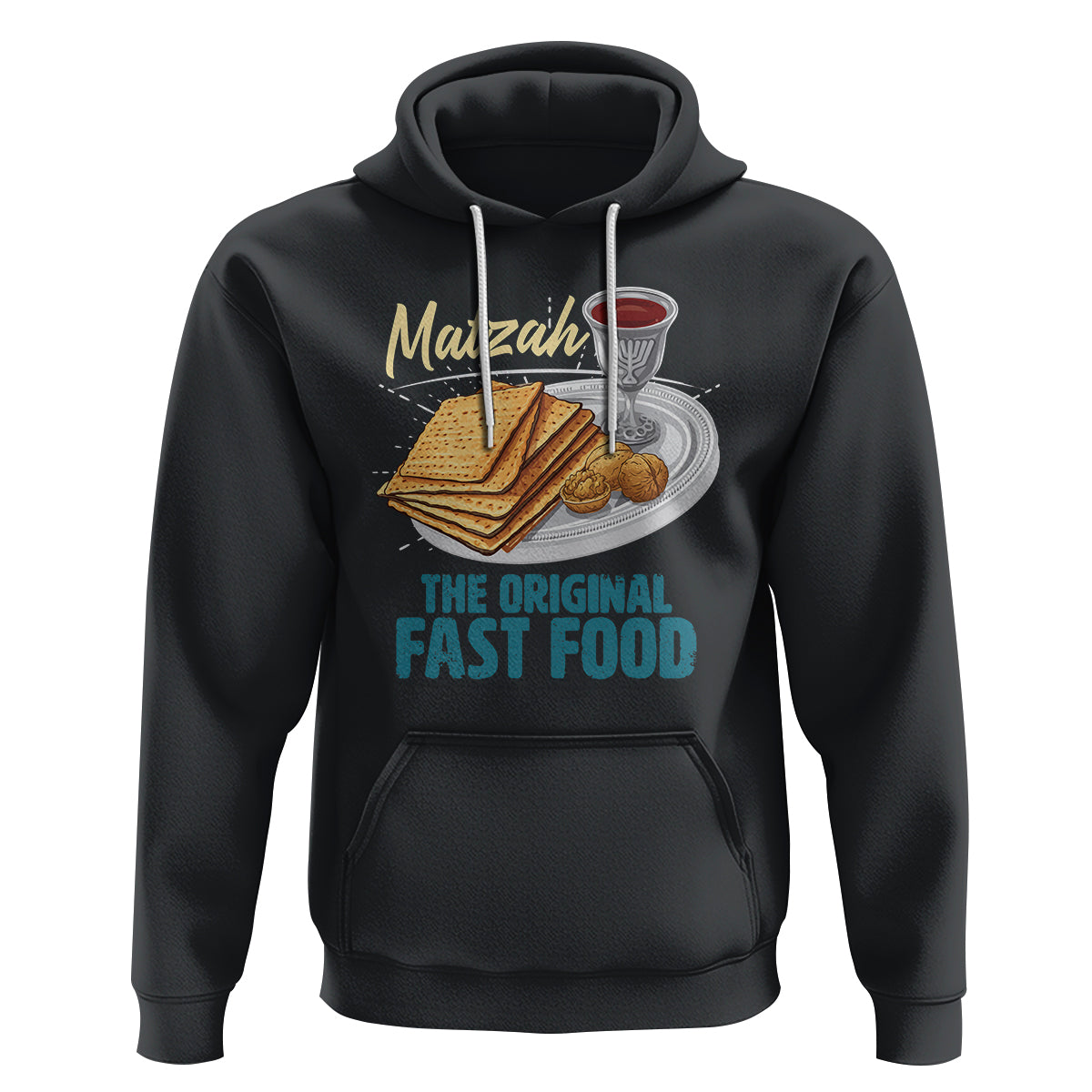 Passover Matzah The Original Fast Food Hoodie - Wonder Print Shop