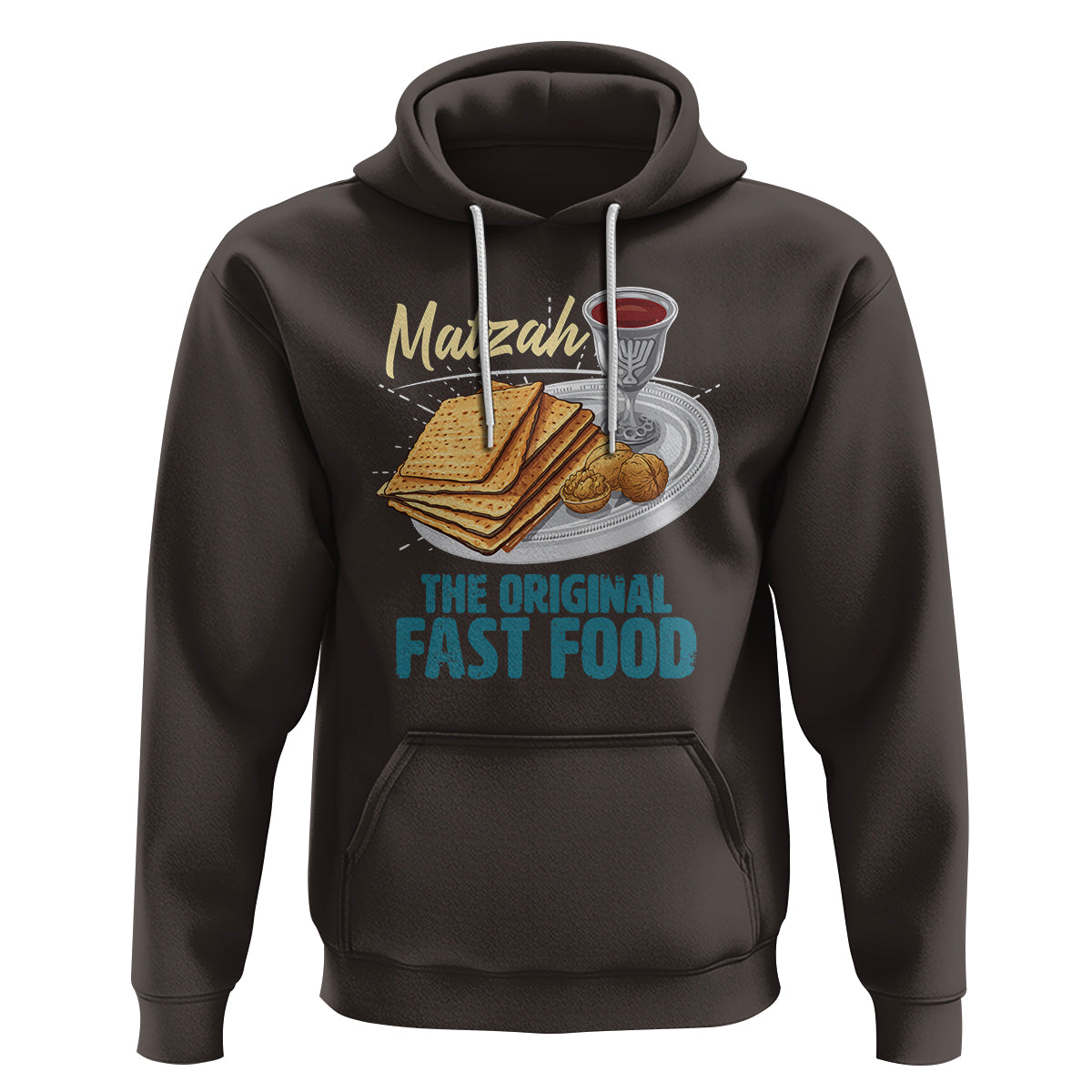 Passover Matzah The Original Fast Food Hoodie - Wonder Print Shop