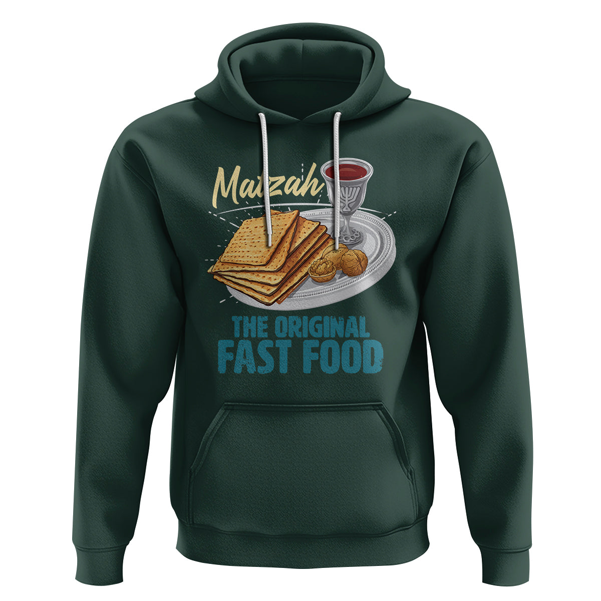 Passover Matzah The Original Fast Food Hoodie - Wonder Print Shop