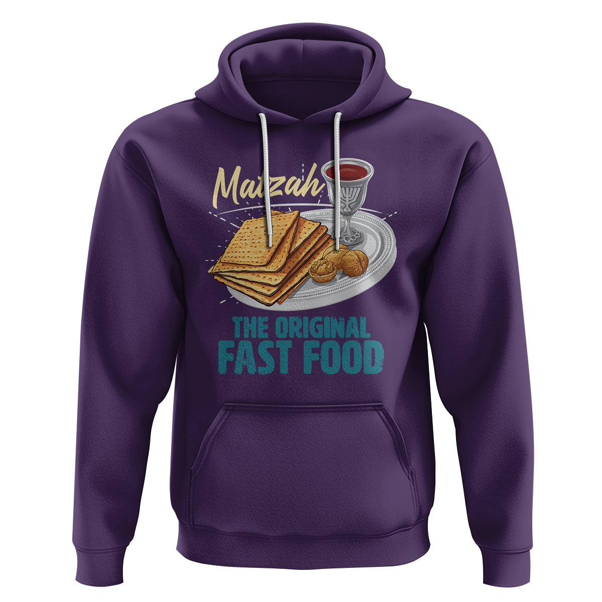 Passover Matzah The Original Fast Food Hoodie - Wonder Print Shop