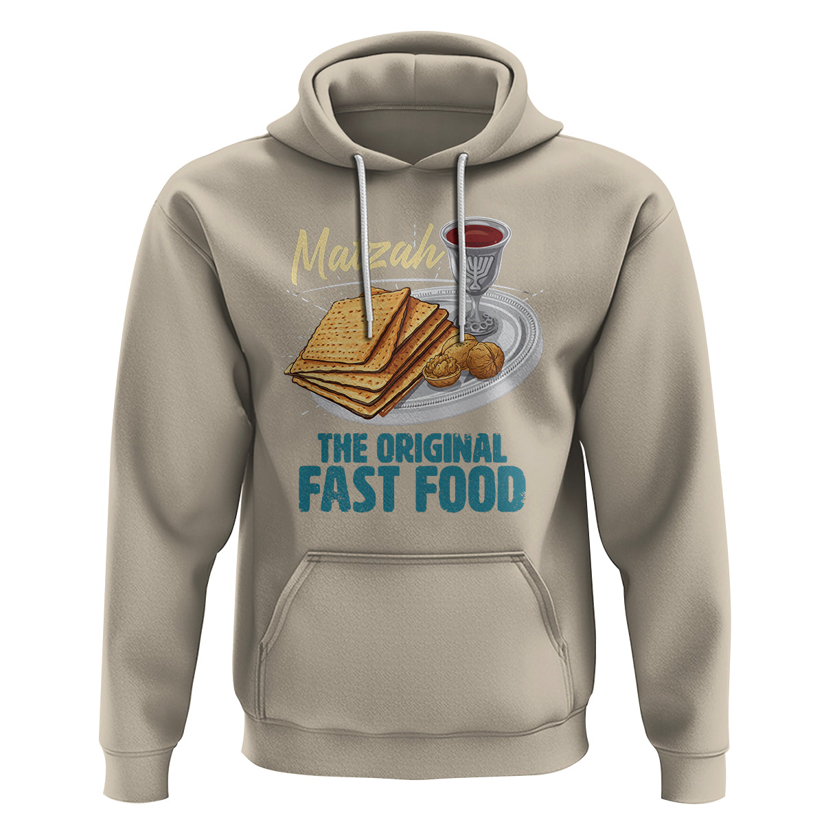Passover Matzah The Original Fast Food Hoodie - Wonder Print Shop