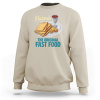 Passover Matzah The Original Fast Food Sweatshirt - Wonder Print Shop