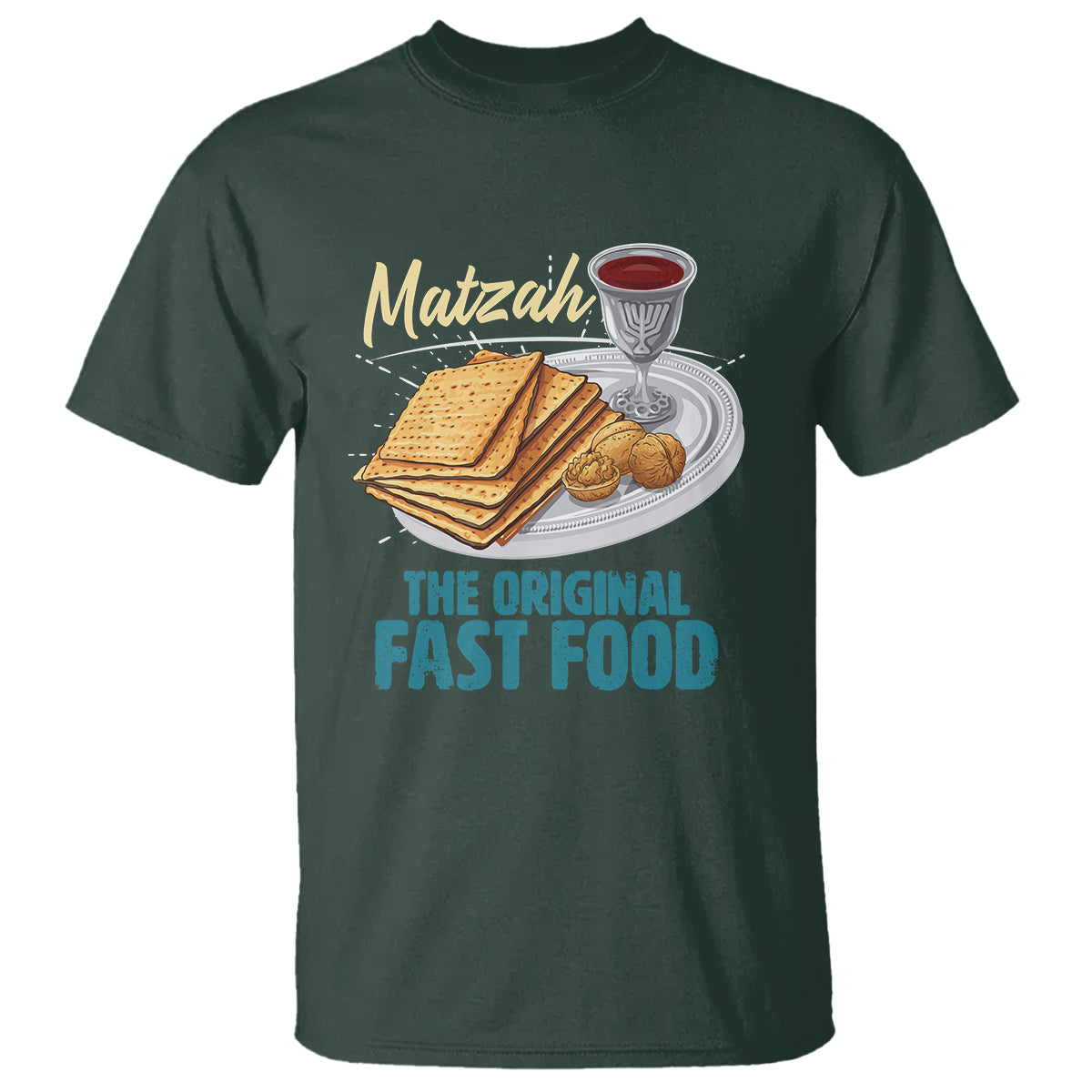 Passover Matzah The Original Fast Food T Shirt - Wonder Print Shop