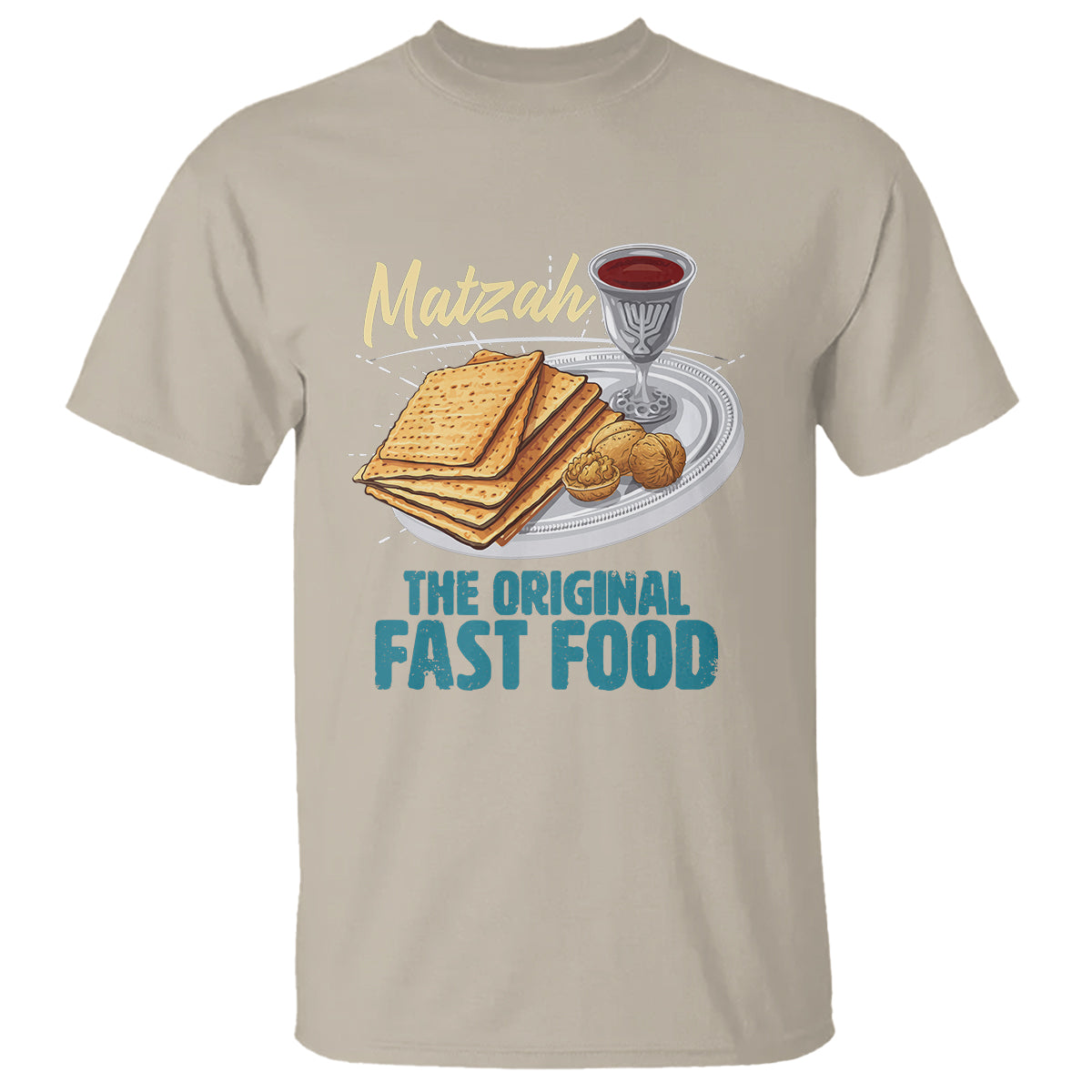 Passover Matzah The Original Fast Food T Shirt - Wonder Print Shop