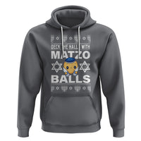 Passover Hoodie Deck The Halls With Matzo Balls Jewish Pesach Soup - Wonder Print Shop