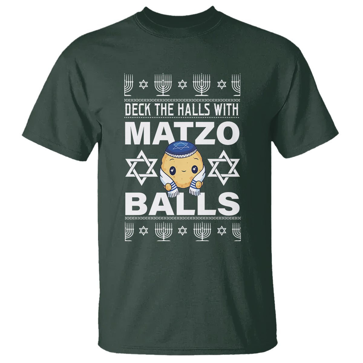 Passover T Shirt Deck The Halls With Matzo Balls Jewish Pesach Soup - Wonder Print Shop