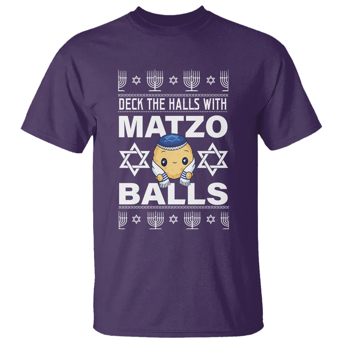 Passover T Shirt Deck The Halls With Matzo Balls Jewish Pesach Soup - Wonder Print Shop