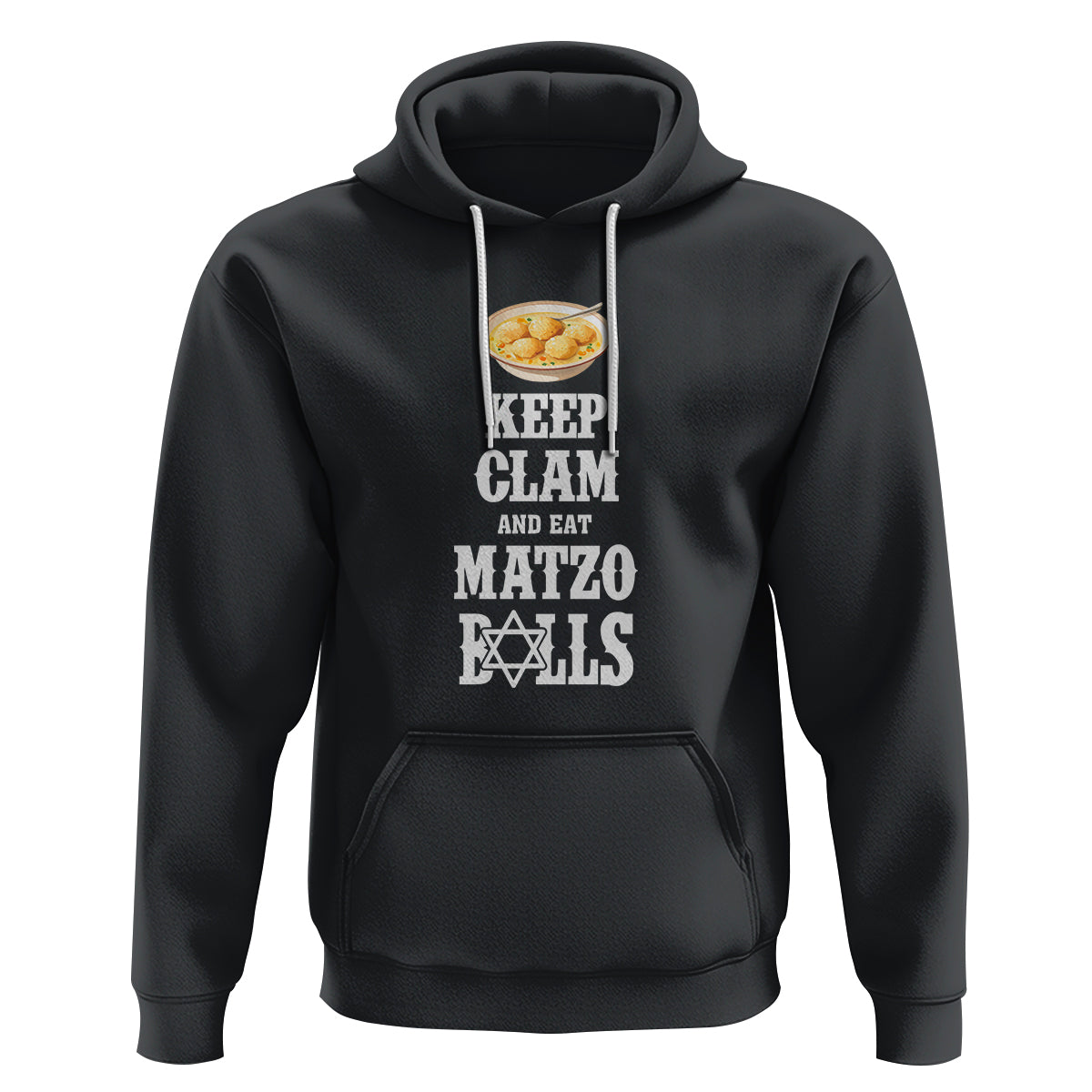 Funny Passover Hoodie Keep Calm Eat Matzo Balls - Wonder Print Shop