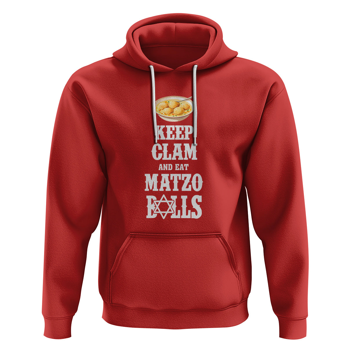 Funny Passover Hoodie Keep Calm Eat Matzo Balls - Wonder Print Shop