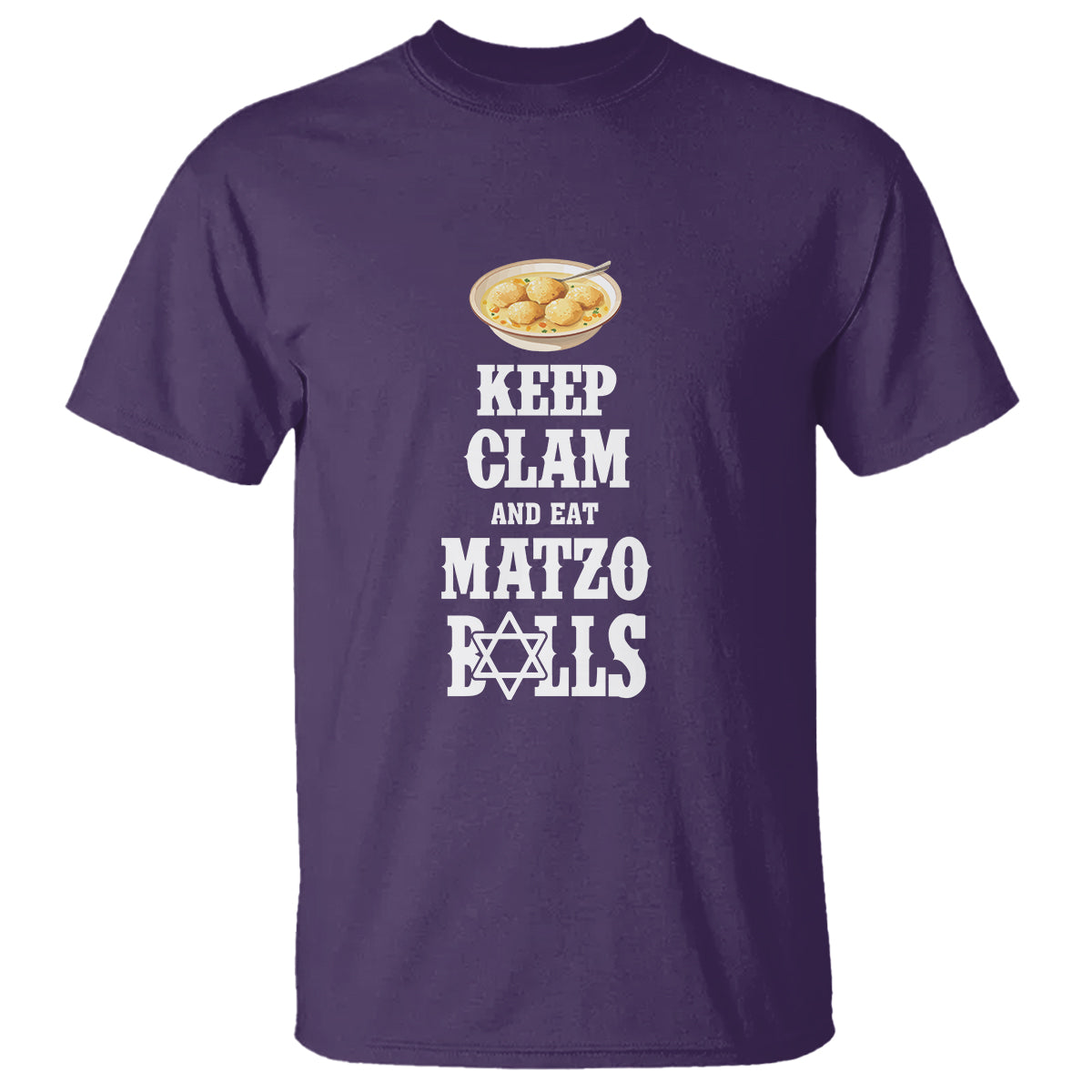 Funny Passover T Shirt Keep Calm Eat Matzo Balls - Wonder Print Shop