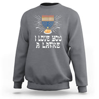 Funny Passover Sweatshirt I Love You A Latke Jewish Word Play Pun Hanukkah Chanukah - Wonder Print Shop