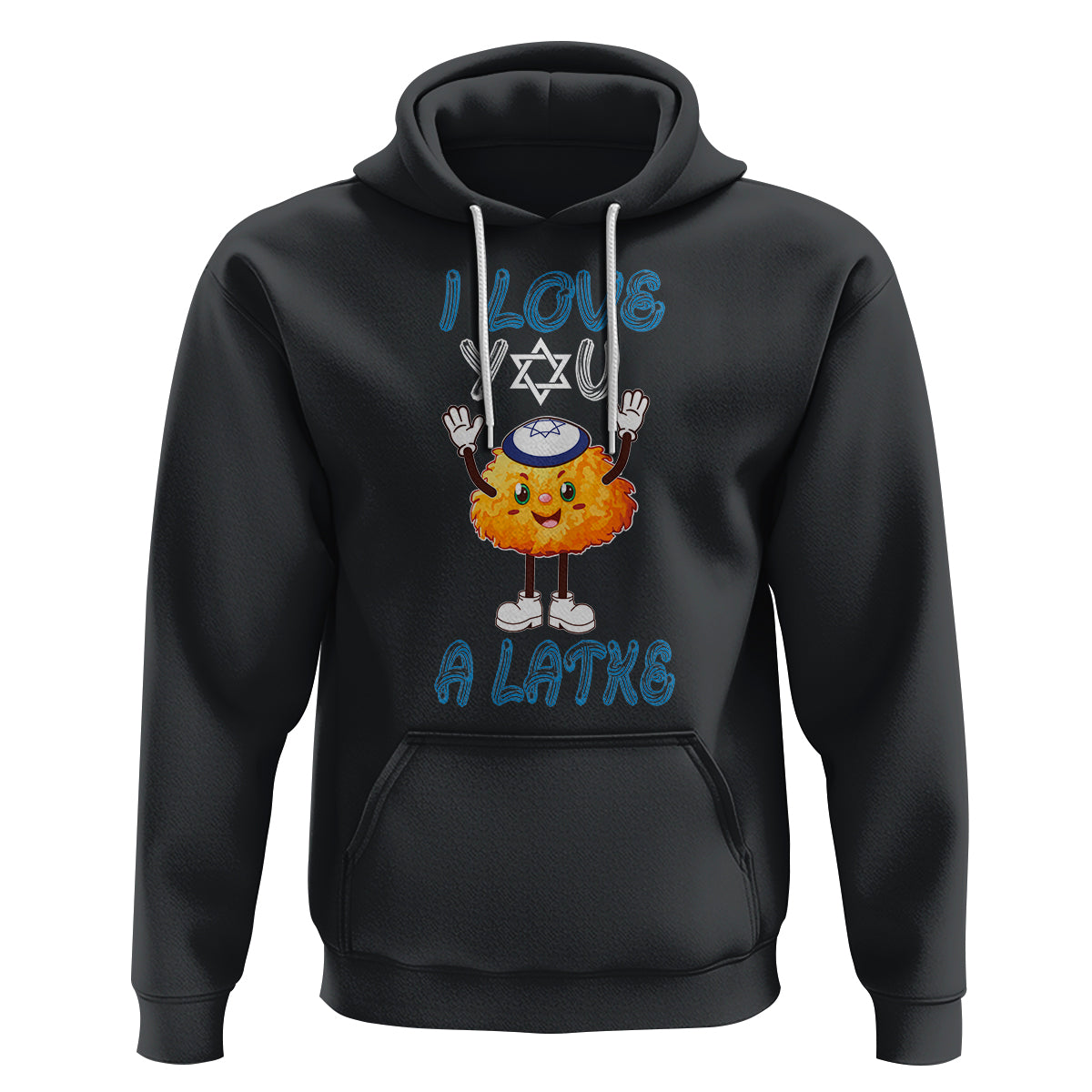Passover Hoodie I Love You A Latke Jewish Word Play Pun - Wonder Print Shop