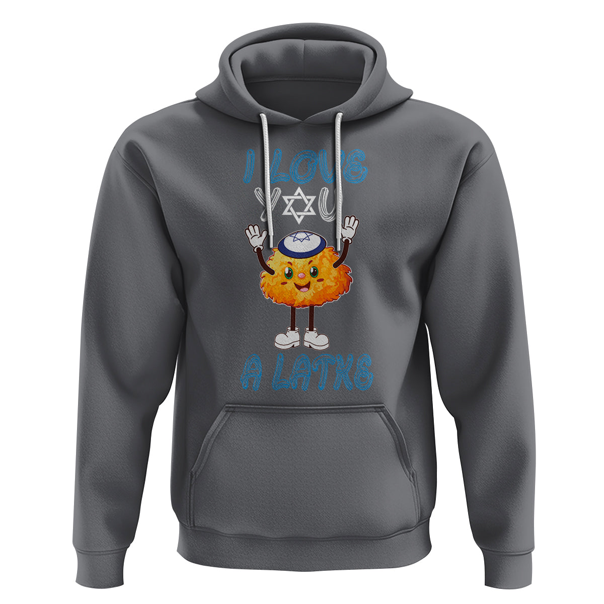 Passover Hoodie I Love You A Latke Jewish Word Play Pun - Wonder Print Shop