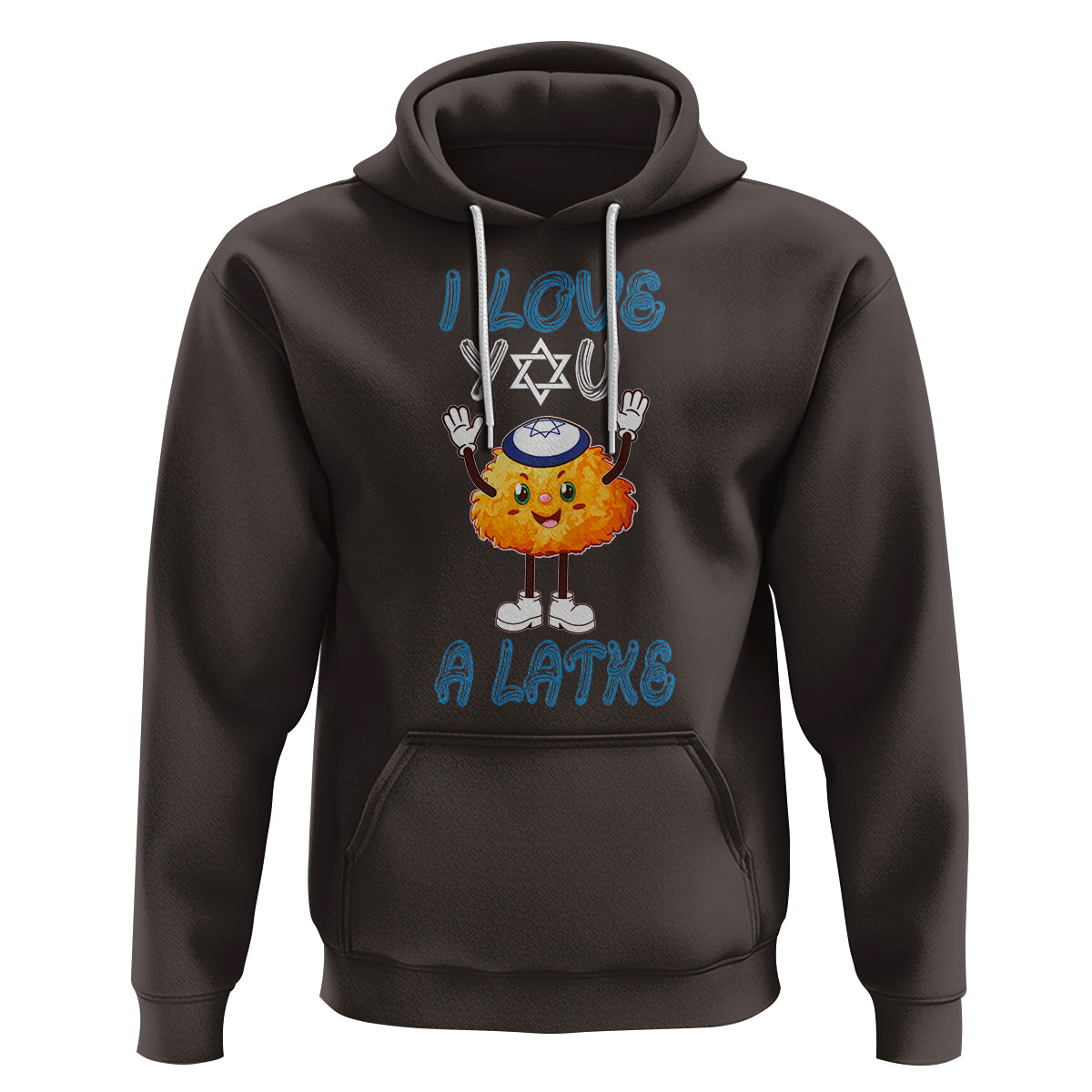 Passover Hoodie I Love You A Latke Jewish Word Play Pun - Wonder Print Shop