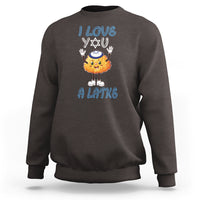 Passover Sweatshirt I Love You A Latke Jewish Word Play Pun - Wonder Print Shop