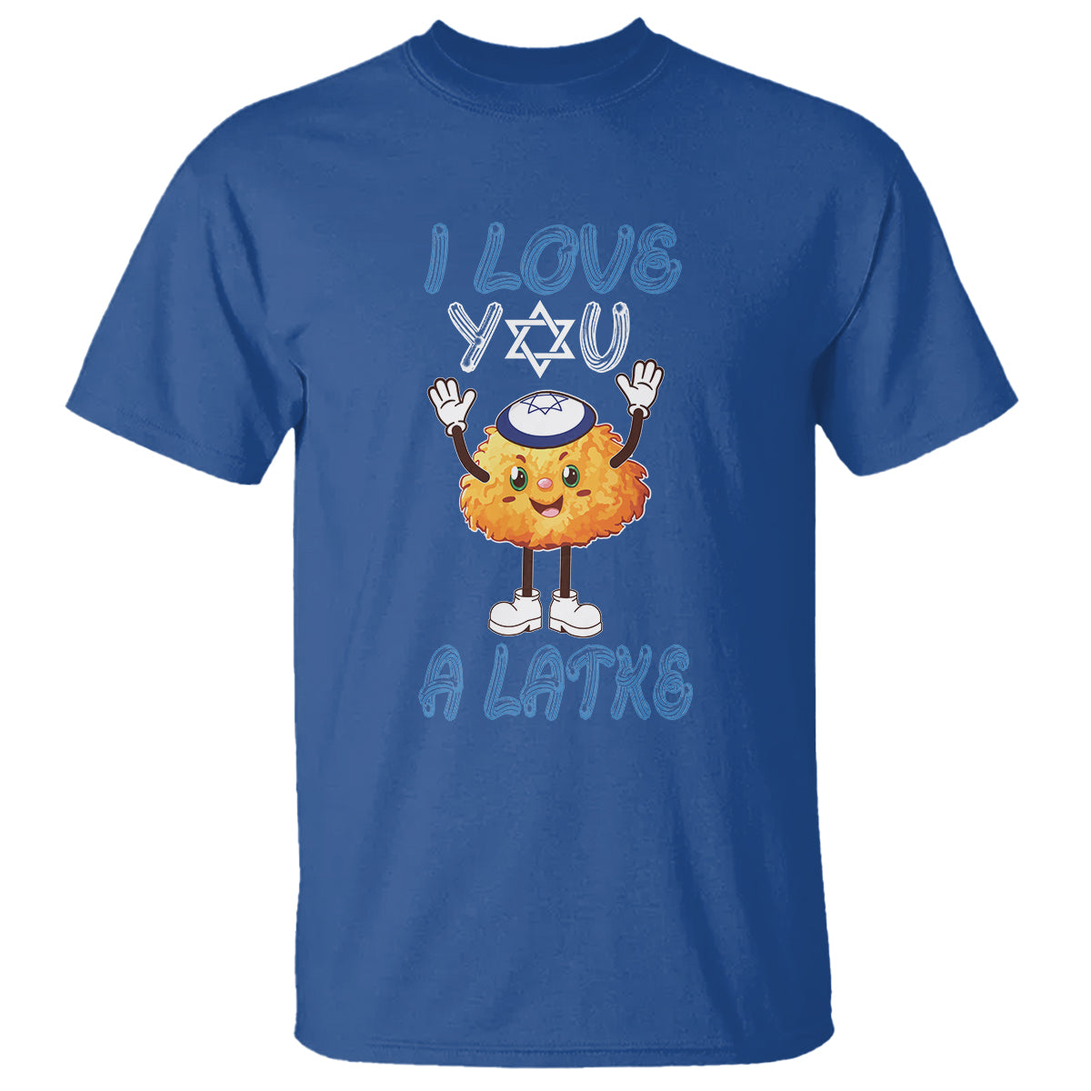 Passover T Shirt I Love You A Latke Jewish Word Play Pun - Wonder Print Shop