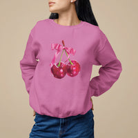 Coquette Sweatshirt Kawaii Cherry Aesthetic Trendy Girly Girl - Wonder Print Shop