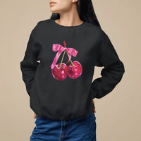 Coquette Sweatshirt Kawaii Cherry Aesthetic Trendy Girly Girl - Wonder Print Shop