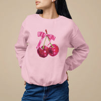 Coquette Sweatshirt Kawaii Cherry Aesthetic Trendy Girly Girl - Wonder Print Shop