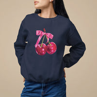 Coquette Sweatshirt Kawaii Cherry Aesthetic Trendy Girly Girl - Wonder Print Shop