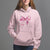 Coquette Hoodie Pink Ribbon Aesthetic Trendy Girly Girl - Wonder Print Shop