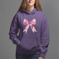 Coquette Hoodie Pink Ribbon Aesthetic Trendy Girly Girl - Wonder Print Shop