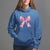 Coquette Hoodie Pink Ribbon Aesthetic Trendy Girly Girl - Wonder Print Shop