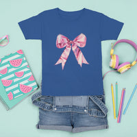 Coquette T Shirt For Kid Pink Ribbon Aesthetic Trendy Girly Girl - Wonder Print Shop