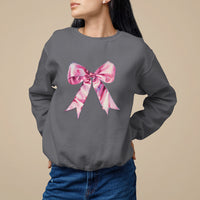 Coquette Sweatshirt Pink Ribbon Aesthetic Trendy Girly Girl - Wonder Print Shop