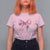 Coquette T Shirt For Women Pink Ribbon Aesthetic Trendy Girly Girl - Wonder Print Shop