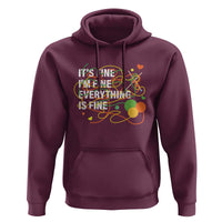 Funny Crochet Hoodie It's Fine I'm Fine Everything Is Fine Knitting