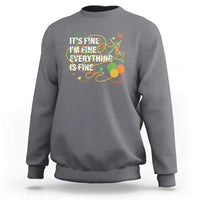 Funny Crochet Sweatshirt It's Fine I'm Fine Everything Is Fine Knitting