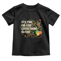 Funny Crochet Toddler T Shirt It's Fine I'm Fine Everything Is Fine Knitting