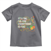 Funny Crochet Toddler T Shirt It's Fine I'm Fine Everything Is Fine Knitting