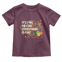 Funny Crochet Toddler T Shirt It's Fine I'm Fine Everything Is Fine Knitting