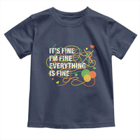 Funny Crochet Toddler T Shirt It's Fine I'm Fine Everything Is Fine Knitting