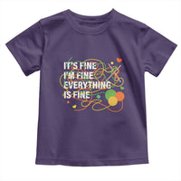 Funny Crochet Toddler T Shirt It's Fine I'm Fine Everything Is Fine Knitting