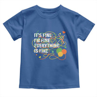 Funny Crochet Toddler T Shirt It's Fine I'm Fine Everything Is Fine Knitting