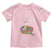 Funny Crochet Toddler T Shirt I'm Ok Knitting