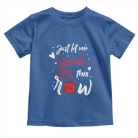 Funny Crochet Toddler T Shirt Just Let Me Finish This Row