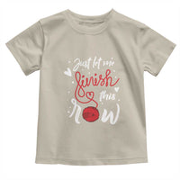 Funny Crochet Toddler T Shirt Just Let Me Finish This Row