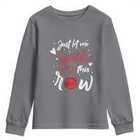 Funny Crochet Youth Sweatshirt Just Let Me Finish This Row