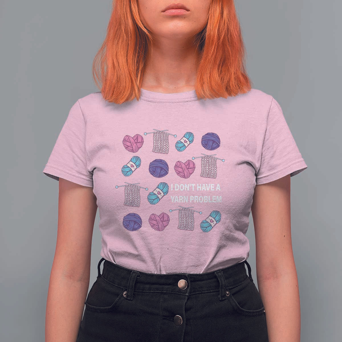 Funny Crochet T Shirt For Women I Don't Have A Yarn Problem Yarn Collecting